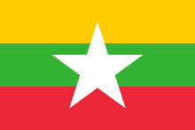 รูปภาพธงชาติของประเทศเมียนมาร์